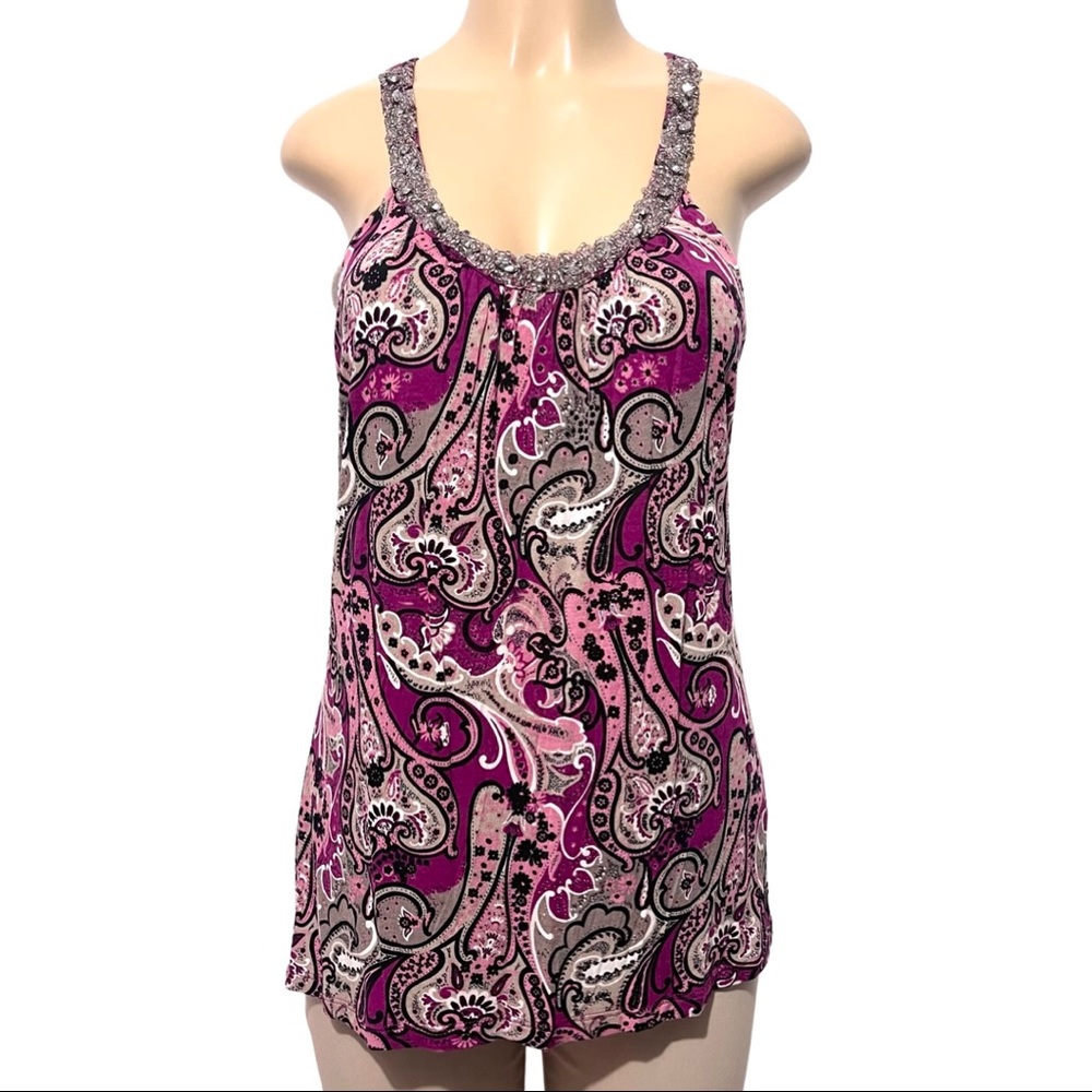 Vintage INC International Concepts Paisley S Top - Picture 4 of 8